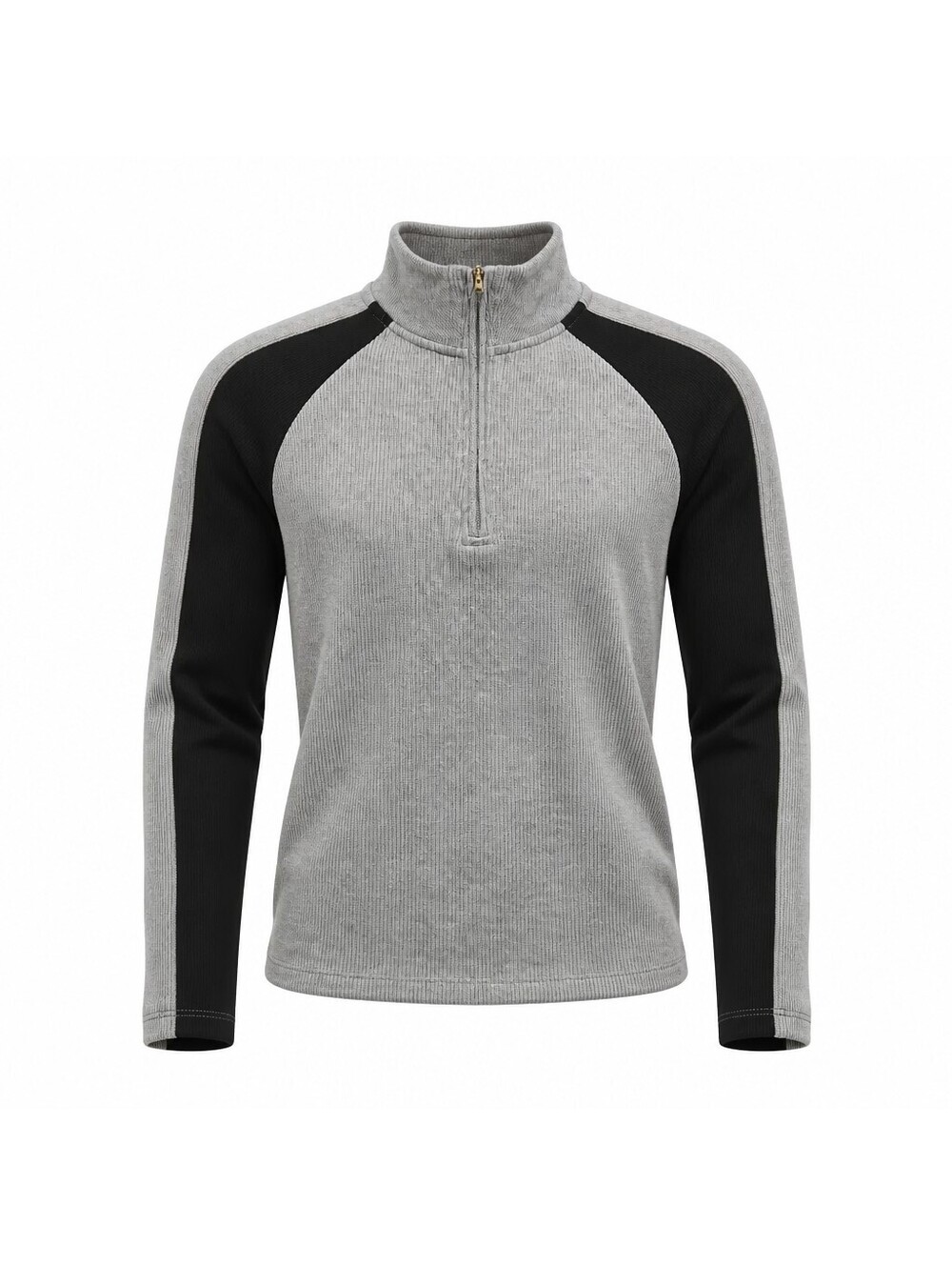 Geoffrey Beene Sport Men's Half Zip Pullover Sweatshirt Medium Gray Black